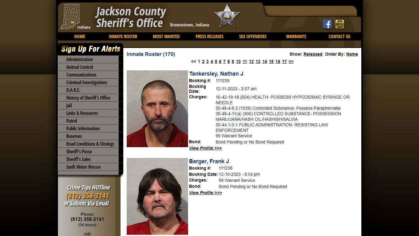Inmate Roster - Current Inmates Booking Date Descending - Jackson ...